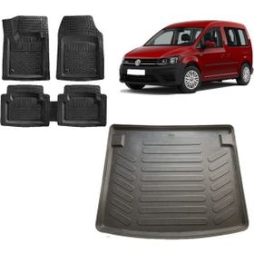 Sare Tuning Volkswagen Caddy 2003 Sonrası 3d Bagaj Havuzu ve 4D Luxury Havuzlu Paspas