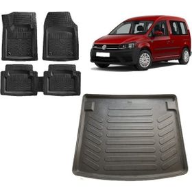 Sare Tuning Volkswagen Caddy 2003 Sonrası 3d Bagaj Havuzu ve 4D Luxury Havuzlu Paspas