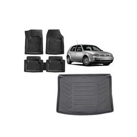 Sare Tuning Volkswagen Golf 4 2000 Model Uyumlu 3d Bagaj Havuzu ve 4D Luxury Havuzlu Paspas
