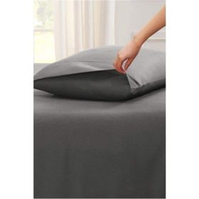 Sarev 160 x 200 cm Çift Kişilik Gri Fitted Çarşaf Seti