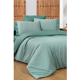 Sarev Fancy Stripe Koyu Yeşil Nevresim Takımı
