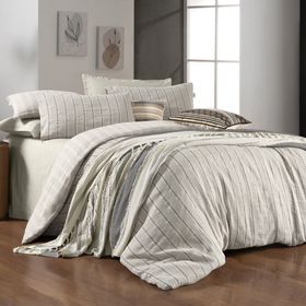 Sarev Madrid Mood Comfort %100 Pamuk Bej Çift Kişilik Nevresim Takımı