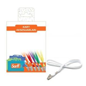 Sarff 10 Adet Metal Klipsli Beyaz Eko Askı İpi