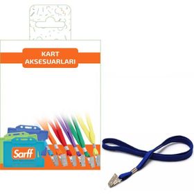 Sarff 10 Adet Metal Klipsli Lacivert Eko Askı İpi Blister