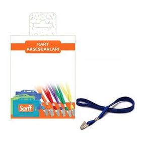Sarff 10 Adet Metal Klipsli Lacivert Eko Askı İpi Blister