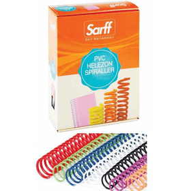 Sarff 10 mm Şeffaf 60 Yaprak Kapasiteli 200'lü Kutu Helezon Spiral