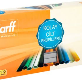 Sarff 10 mm Siyah 100'lü Paket Oval Sırtlık