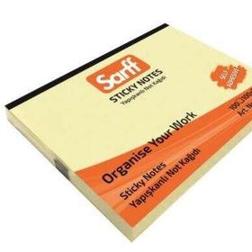 Sarff 100x75 mm 100 Yaprak Sarı Yapışkanlı Not Kağıdı