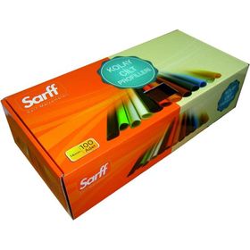 Sarff 10mm Mavi 100 Adet Oval Sırtlık