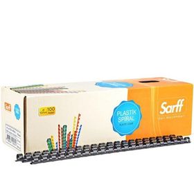 Sarff 10mm Siyah 100 Adet Plastik Spiral