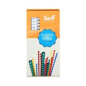 Sarff 12mm Beyaz 100 Adet Plastik Spiral