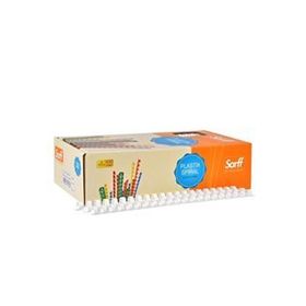 Sarff 12mm Beyaz 100 Adet Plastik Spiral