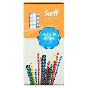 Sarff 12mm Beyaz 100 Adet Plastik Spiral