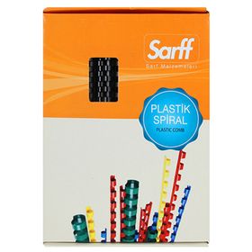 Sarff 12mm Siyah 100 Adet Plastik Spiral