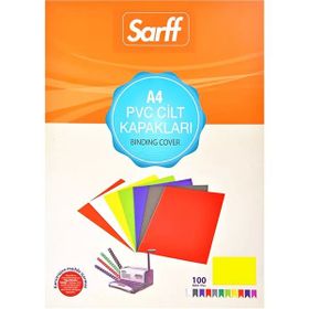 Sarff 15201017 100'lü A4 Pvc Cilt Kapaği Sari 160 Micron