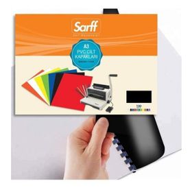 Sarff 15201025 Plastik Opak A3 160 Mic Siyah Cilt Kapağı