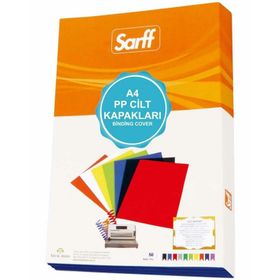 Sarff 15201105 450 Mic 50 Adet A4 Şeffaf Mat Cilt Kapağı