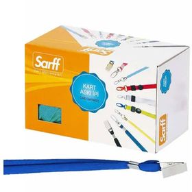 Sarff 15311204 50'li Mavi Askı İpi Metal Klipsli