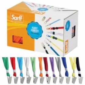 Sarff 15311211 50'li Sari Askı İpi Metal Klipsli