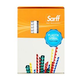 Sarff 15312006 100'lü 6 mm Delux Siyah Plastik Spiral