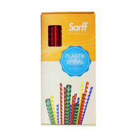 Sarff 15312014 100'lü 8 mm Kırmızı Plastik Spiral