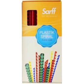 Sarff 15312014 100'lü 8 mm Kırmızı Plastik Spiral