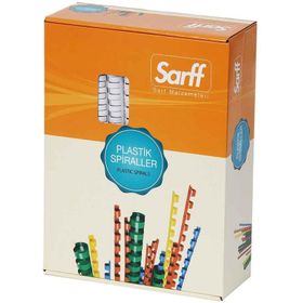 Sarff 15312041 100'lü 18 mm Delux Beyaz Plastik Spiral