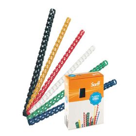 Sarff 15312041 100'lü 18 mm Delux Beyaz Plastik Spiral