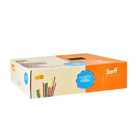 Sarff 16 mm 100 Adet Kırmızı Delux Plastik Spiral