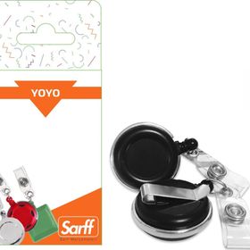Sarff 2 Adet Yuvarlak Kancalı Lüx Siyah Yoyo Blister