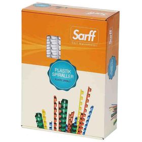 Sarff 22 mm 50 Adet Beyaz Plastik Spiral