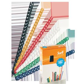Sarff 25 mm 50 Adet Beyaz Delux Plastik Spiral