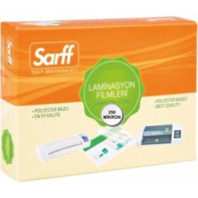 Sarff 250 Mikron Parlak A4 Pvc 50'li Laminasyon Filmi