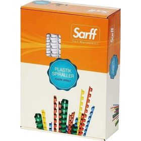 Sarff 28 mm 50 Adet Beyaz Plastik Spiral