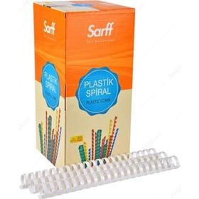 Sarff 28 mm 50 Adet Beyaz Plastik Spiral