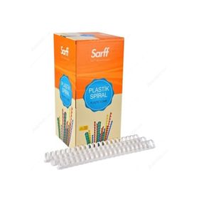 Sarff 28 mm 50 Adet Beyaz Plastik Spiral