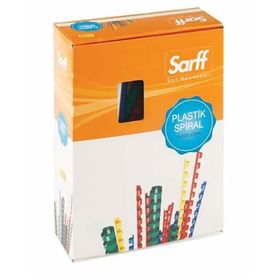 Sarff 28 mm 50 Adet Mavi Delux Plastik Spiral