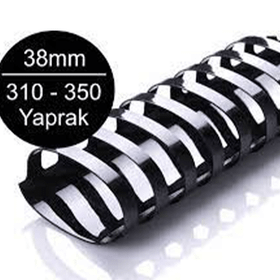 Sarff 38 mm Plastik Siyah 310-350 Yaprak Kapasiteli 50'li Spiral