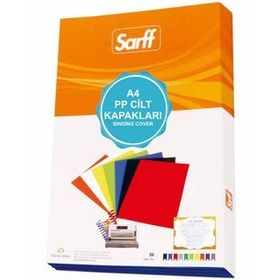 Sarff 450 Micron A4 Şeffaf PP Kapak Mat + Mat 50'li Paket