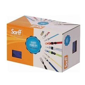 Sarff 50'li Lacivert Kart Askı İpi Metal Klipsli Polyester Dokuma