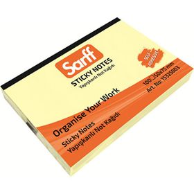 Sarff 50x75 mm 100 Yaprak Sarı Yapışkanlı Not Kağıdı
