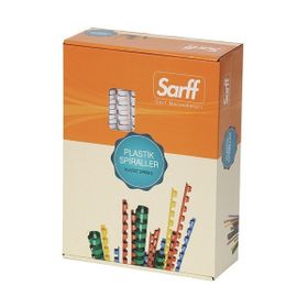 Sarff 6mm Beyaz 100 Adet Plastik Spiral