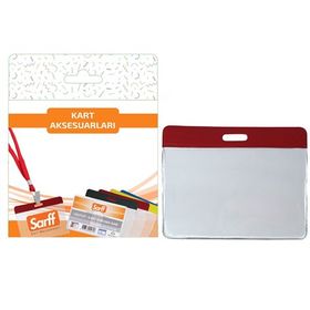 Sarff 7.5x9.5 cm 10 Adet Kırmızı Kart Poşetleri Blister