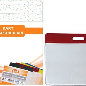 Sarff 7.5x9.5 cm 10 Adet Kırmızı Kart Poşetleri Blister