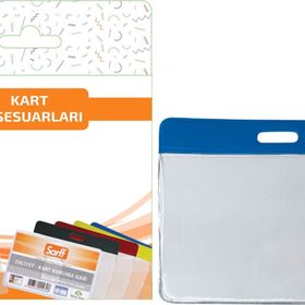 Sarff 7.5x9.5 cm 10 Adet Mavi Kart Poşetleri Blister