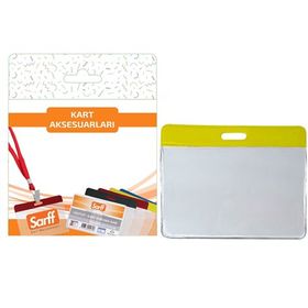 Sarff 7.5x9.5 cm 10 Adet Sarı Kart Poşetleri Blister