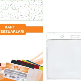 Sarff 7.5x9.5 cm 10 Adet Şeffaf Kart Poşetleri Blister
