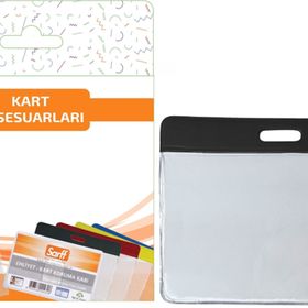 Sarff 7.5x9.5 cm 10 Adet Siyah Kart Poşetleri Blister
