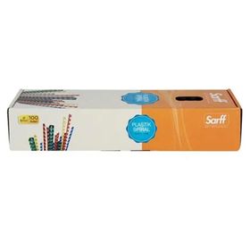 Sarff 8 mm 100 Adet Siyah Plastik Spiral Kutu