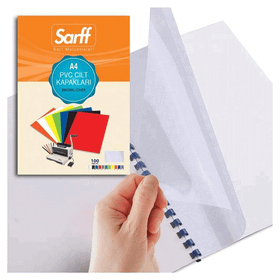 Sarff A4 Opak PP Beyaz 450 Mic 50'li Cilt Kapağı